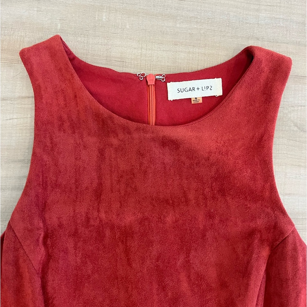 Rust Red Cocktail Dress - Picture 4 of 5